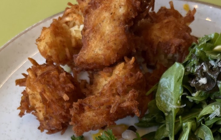 付け合せのハッシュブラウンの写真