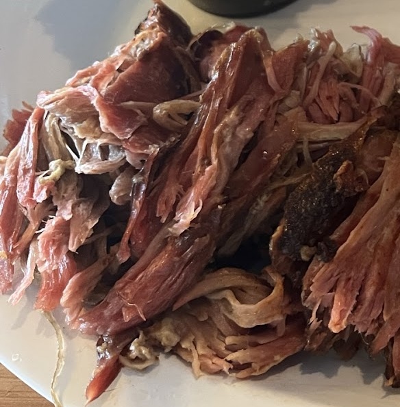 バーベキューのプルドポークの写真